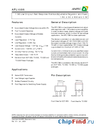 Datasheet APL1086-25FC-TU manufacturer Anpec