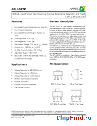 Datasheet APL1087E-UC-TRL manufacturer Anpec