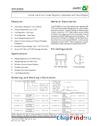 Datasheet APL5885-EC-TUL manufacturer Anpec