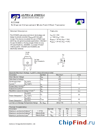 Datasheet AOD466L manufacturer Alpha&Omega