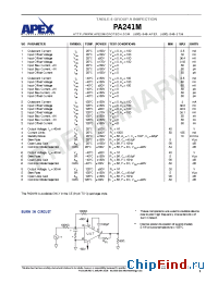 Datasheet PA241M manufacturer Apex