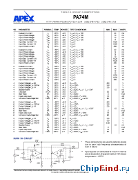 Datasheet PA74M manufacturer Apex