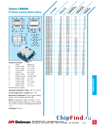 Datasheet CM9900-473 manufacturer API Delevan