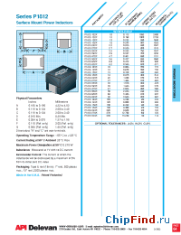 Datasheet P1812-122K manufacturer API Delevan