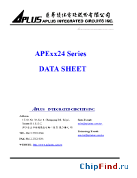 Datasheet APE12724 manufacturer Aplus
