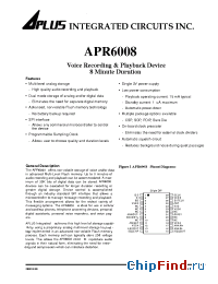 Datasheet APR6008 manufacturer Aplus