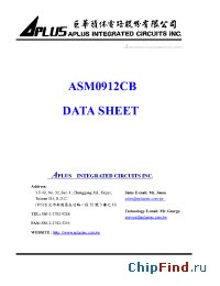 Datasheet ASM0912CB manufacturer Aplus