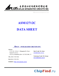 Datasheet ASM12712C-1 manufacturer Aplus