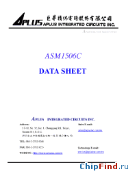 Datasheet ASM1506C manufacturer Aplus