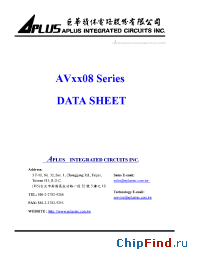 Datasheet AV0708 manufacturer Aplus