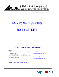 Datasheet AV3232E manufacturer Aplus