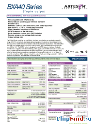 Datasheet BXA40-24S3V3-SM manufacturer Artesyn