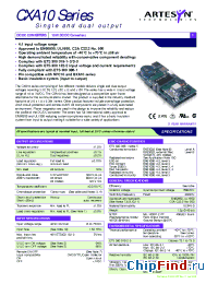 Datasheet CXA10 manufacturer Artesyn