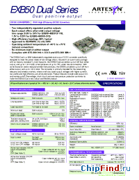 Datasheet EXB50-48D05-3V3 manufacturer Artesyn