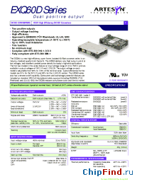 Datasheet EXQ60-48D05-3V3 manufacturer Artesyn