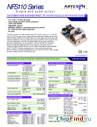 Datasheet NFS110 manufacturer Artesyn