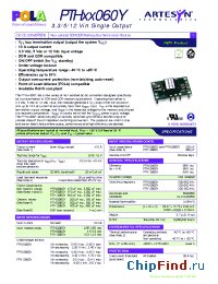 Datasheet PTH03060Y manufacturer Artesyn
