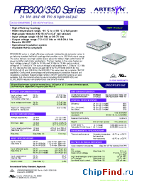 Datasheet RFB300 manufacturer Artesyn