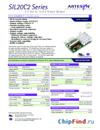 Datasheet SIL06C-00SADJ-VJ manufacturer Artesyn