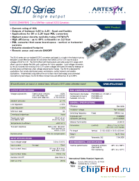 Datasheet SIL10-05S3V3-V manufacturer Artesyn