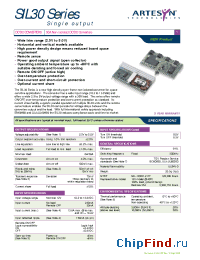 Datasheet SIL30-12SADJ-V manufacturer Artesyn