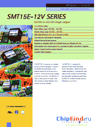 Datasheet SMT15E-12V manufacturer Artesyn