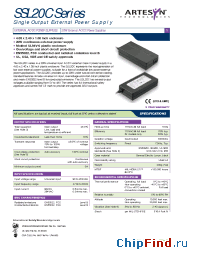 Datasheet SSL20C-7615 manufacturer Artesyn