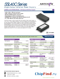 Datasheet SSL40C-7612 manufacturer Artesyn