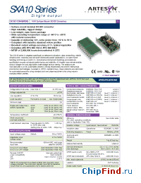 Datasheet SXA10-48S3V3 manufacturer Artesyn