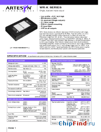 Datasheet WR12T05-12 manufacturer Artesyn