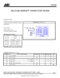 Datasheet S3028 manufacturer ASI