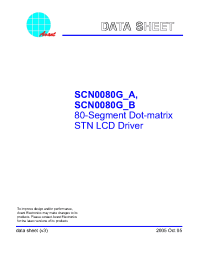 Datasheet SCN0080G_A manufacturer ASI