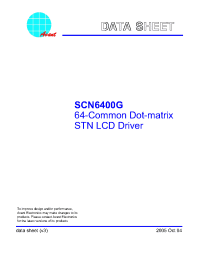 Datasheet SCN6400G manufacturer ASI
