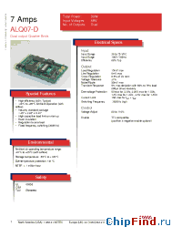 Datasheet ALQ07-D manufacturer Astec