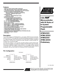Datasheet 90S2343 manufacturer ATMEL