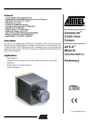 Datasheet AKYLAMD20LV2010 manufacturer ATMEL