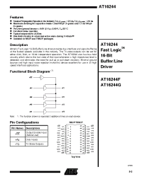 Datasheet AT16244F-25XC manufacturer ATMEL