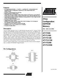 Datasheet AT17C128-10C manufacturer ATMEL