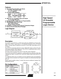 Datasheet AT22V10-20 manufacturer ATMEL