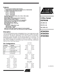 Datasheet AT24C02A manufacturer ATMEL