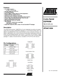 Datasheet AT24C1024 manufacturer ATMEL