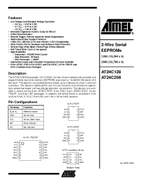 Datasheet AT24C128-10CC-1.8 manufacturer ATMEL