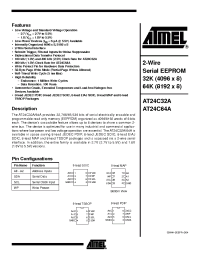 Datasheet AT24C32A-10PI-2.7 manufacturer ATMEL
