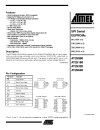 Datasheet AT25080-10PI-1.8 manufacturer ATMEL