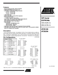 Datasheet AT25128-10CC-2.7 manufacturer ATMEL