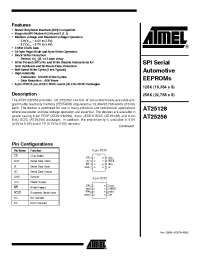 Datasheet AT25256Automotive manufacturer ATMEL