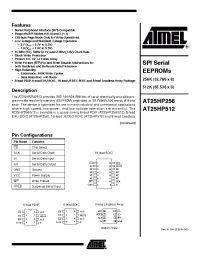 Datasheet AT25HP512-10CI-1.8 manufacturer ATMEL