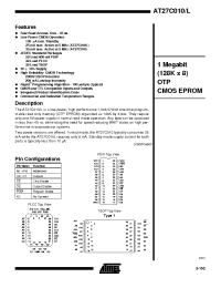 Datasheet AT27C010-12 manufacturer ATMEL