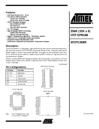 Datasheet AT27C256R-12C manufacturer ATMEL