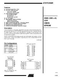 Datasheet AT27C256R-12RI manufacturer ATMEL